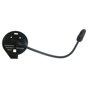 Telex Airman 850 Boom Microphone Assembly — visible cover side of black microphone housing with flexible boom arm on white background