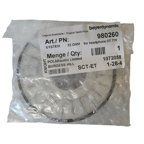 Beyerdynamic DT770 Pro Loudspeaker driver 32 ohm