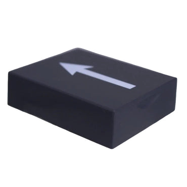 Eartec UltraLITE battery LiON 800mAh for supply with kit SKU LX600LI — Eartec LX600LI battery with printed orientation arrow and contact terminals