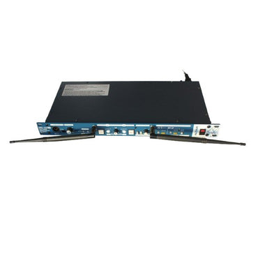 Altair wireless intercom base station with two antennae front and top view on white background