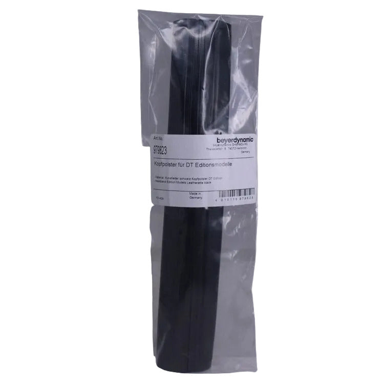 Beyerdynamic DT770 DT880 DT990 edition headband pad SKU 979823 — Retail pack containing Black rectangular shaped headband cushion for Beyer headphones