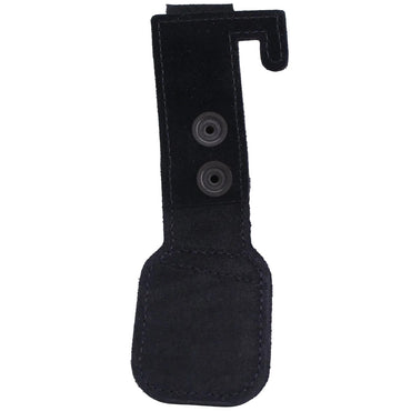 Klick Fast FG-42-000064 dock for shoulders SKU DOCKEPAULLETTE — Black leather tag with Klick Fast bracket with two poppers
