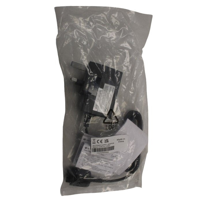 Motorola personal charger in a clear plastic retail pack on a white background