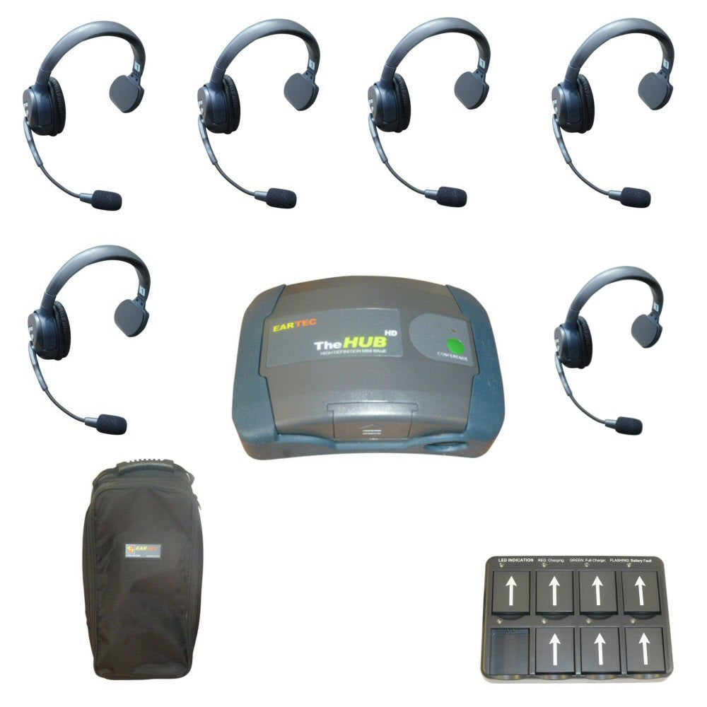 Eartec UltraLITE HD Theatre Intercom Wireless HUB Comms 6 Users