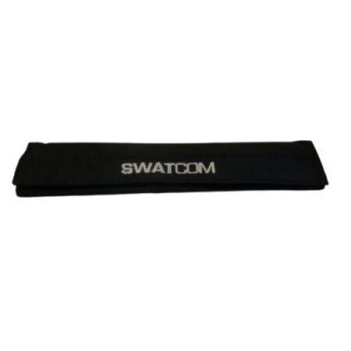 Swatcom black velcro headband pad with Swatcom branding SKU AK-HB-BLACK-1 — Black velcro head band pad with Swatcom branding