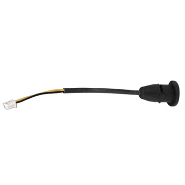 Swatcom camera headset 2-pin socket for mic boom SKU AK-MS — side facing microphone socket and Molex connector