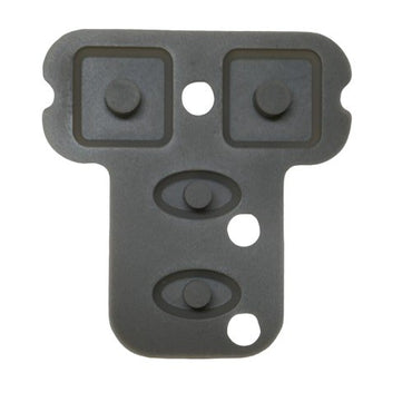 Telex 4 button rubber dome membrane contacts on a white background