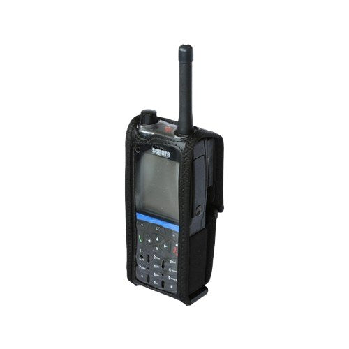 Sepura SC20 and SC23 Heavy Duty Leather Case stands Desk Upright