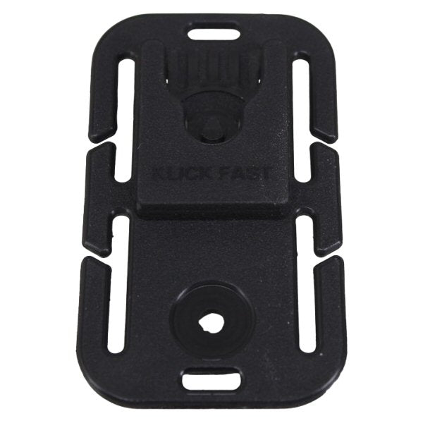 Klick Fast Quad Molle Dock FG-42-00176 — black nylon plastic bracket with Klick Fast branding for MOLLE system on a white background