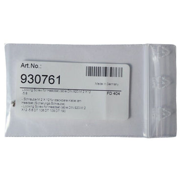 Beyerdynamic retail pack with barcoded label MPN 930761 headset cable screw SKU 930761 — packaging shown