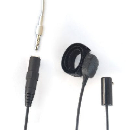 TC4 Motorola GP300 CP040 3-wire covert surveillance headset SKU TC4-M1-JACK — black earbud headphones with 3.5mm jack