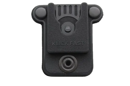 KLick Fast Bracket for uniform tag on a white background