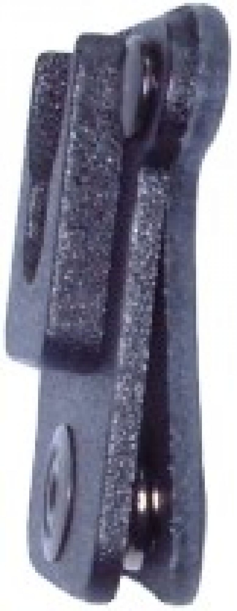 Side view KLick Fast Bracket for uniform tag on a white background