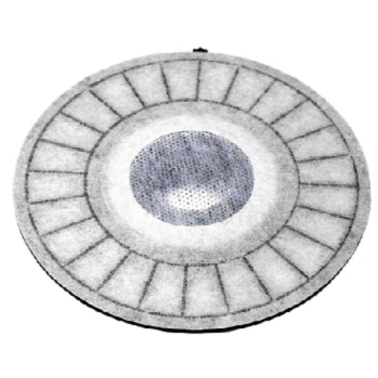 Beyerdynamic DT770 circular plastic housing with central loudspeaker module and small contact PCB SKU 952275 — rear view