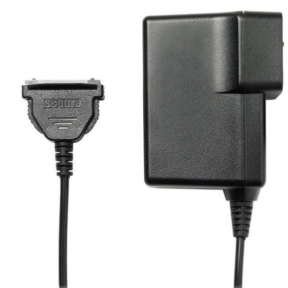 Sepura STP8000 STP9000 personal rapid charger PRC TETRA radio UK SKU 300-01461-UK — Sepura radio personal UK charger for radio with battery fitted showing radio connector