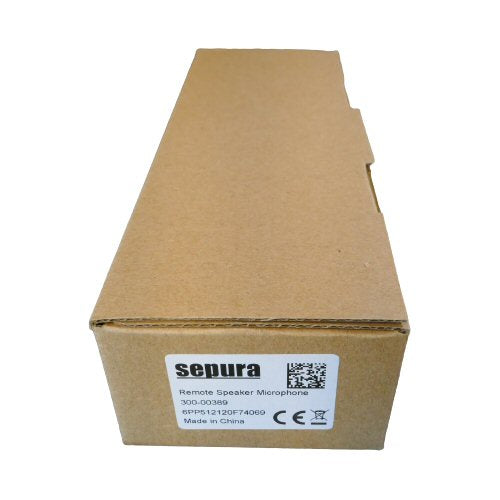 Sepura STP8000 STP9000 SC20 SC21 standard RSM remote speaker microphone SKU 300-00389 — retail box for RSM with Sepura branding