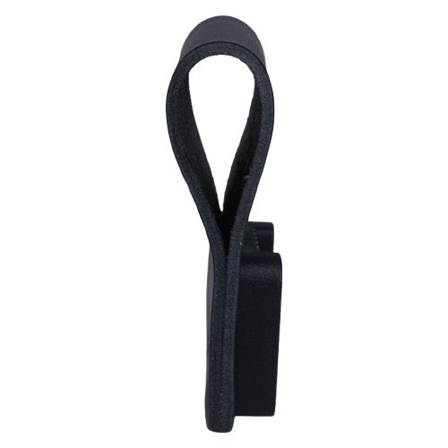Klick Fast loop with 50mm Dock for leather utility belts SKU DOCK05BLDROP — black side view shows closed loop for a belt to pass through