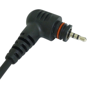 Motorola TLK100 SL1600 SL4000 black molded Motorola one pin three pole radio connector M11 with right angled cable exit