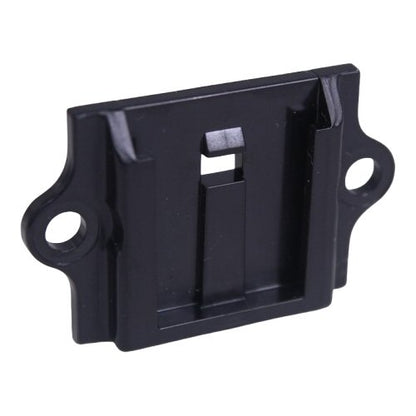 Telex TR80-N TR82-N bracket for belt clip SKU F01U171404 — Telex black plastic bracket for belt clip with two circular holes