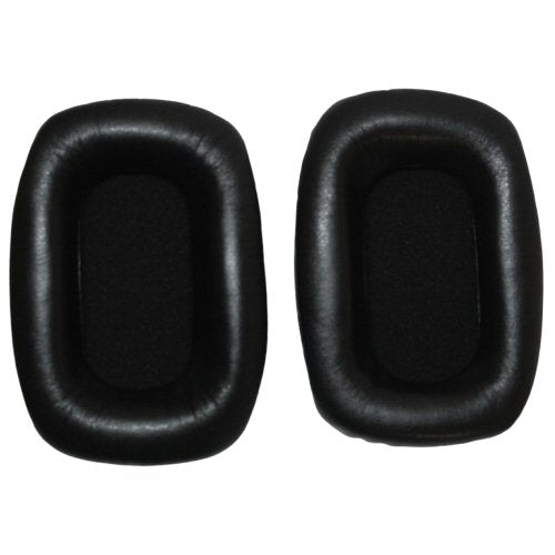 One pair of blacks vinyl padded ear cushions and black foam infills for Beyer DT100 headphones