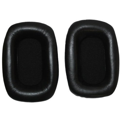 One pair of blacks vinyl padded ear cushions and black foam infills for Beyer DT100 headphones