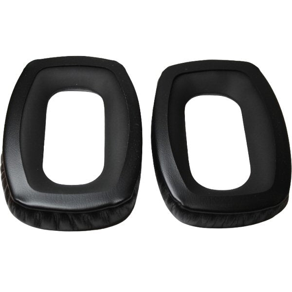 rear view of One pair of blacks vinyl padded ear cushions  for Beyer headphones