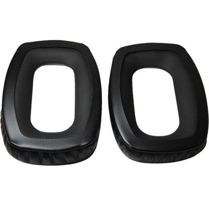 rear view of One pair of blacks vinyl padded ear cushions  for Beyer headphones