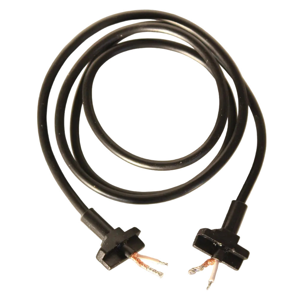 Beyer Black overhead cable with tinned ends on a white background