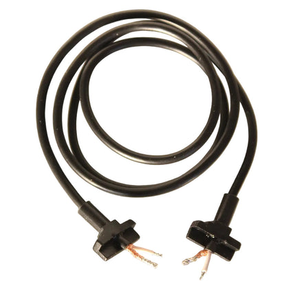 Beyer Black overhead cable with tinned ends on a white background