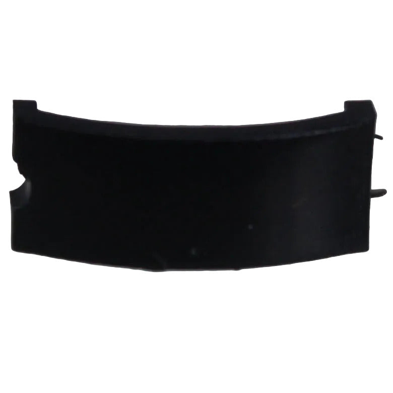 Telex PH44 PH88 Airman 750 Airman 850 headband spring SKU F01U311110 — Telex curved black leaf spring for headphone glider on white background front view