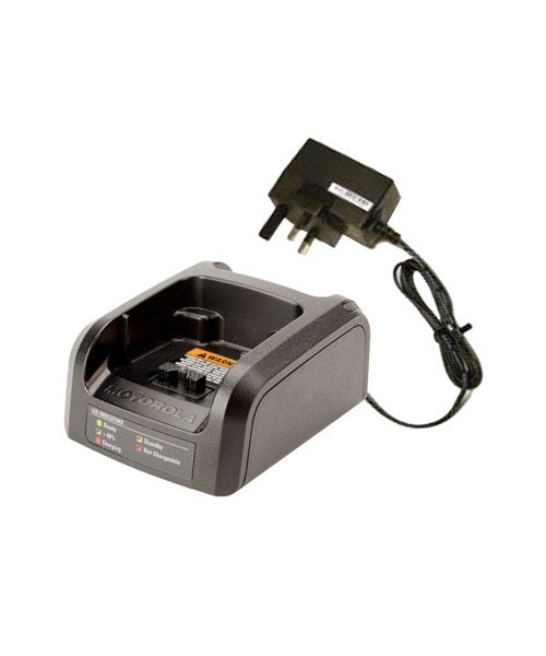 Motorola Battery charger with power adapter on a white background