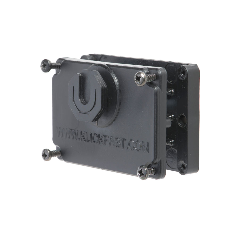 Retrofit of a Klickfast stud to a leather belt loop on a radio case