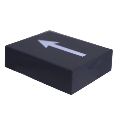 Eartec UltraLITE battery LiON 800mAh for supply with kit SKU LX600LI — Eartec LX600LI battery with printed orientation arrow and contact terminals