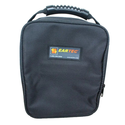 Black nylon carrying case with Eartec logo on a white background SKU STSSC