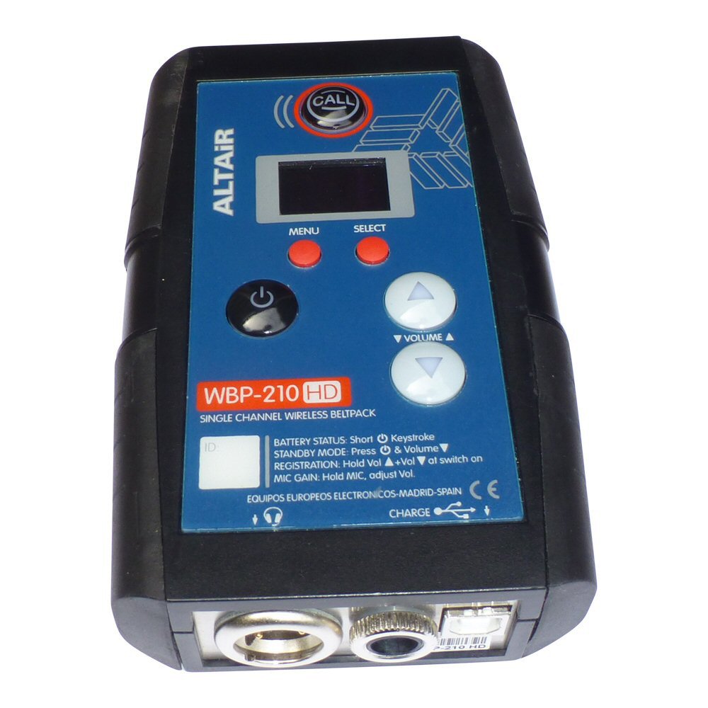 Altair WBP210HD Extreme Wireless Intercom Beltpack (single channel)