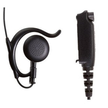 STP8000 EH6 type ear hanger loudspeaker length (300-000563) Black ear speaker and radio connector for STP radios