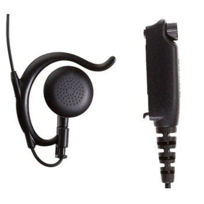STP8000 EH6 type ear hanger loudspeaker length (300-000563) Black ear speaker and radio connector for STP radios