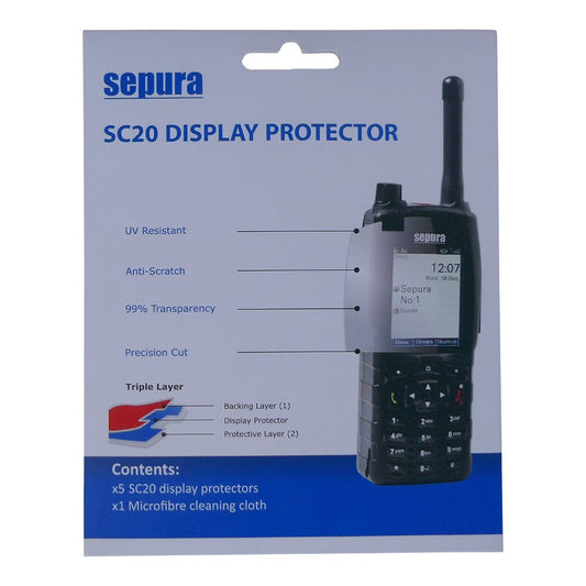 Sepura SC20 Clear Transparent Display Protector (Pack of 5)