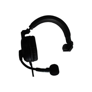 Superlux HMD685A black Single sided headset with adjustable/reversible side boom mic on white background