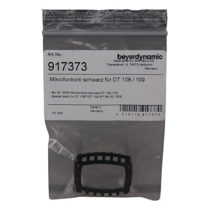 Beyerdynamic microphone basket packaging with label on a white background SKU 917373