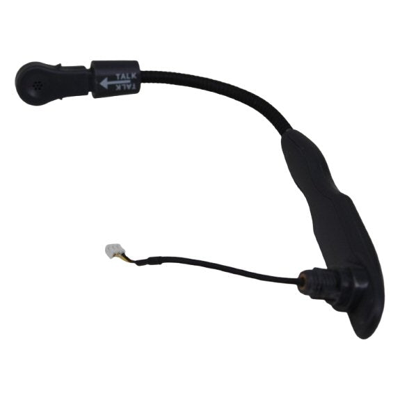 Eartec replacement boom arm for UltraLITE headsets SKU UL-BA — Eartec boom arm with cable and white molex two prong connector