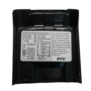 Telex RTS BP325 Rear Case with Belt Clip in Black