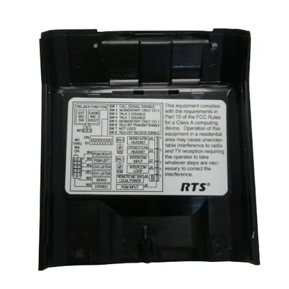 Telex RTS BP325 Rear Case with Belt Clip in Black