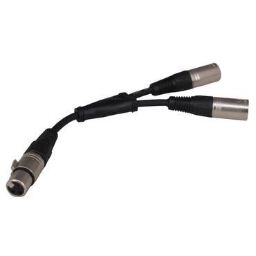 ntercom XLR Y cord splitter XLRYC — splits one comms feed to two independent beltpacks
