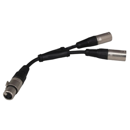 ntercom XLR Y cord splitter XLRYC — splits one comms feed to two independent beltpacks