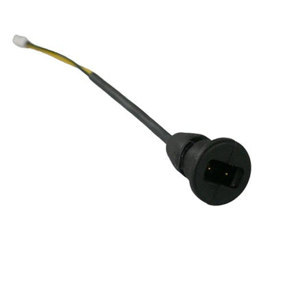 Swatcom camera headset 2-pin socket for mic boom SKU AK-MS — Rear facing microphone headset and Molex connector