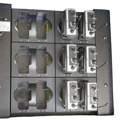 Carry case 12-Slot Charger for EJ-7R beltpack receivers