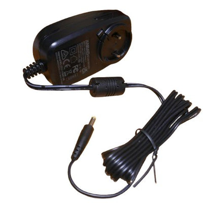 Sepura Black power adapter with cable on a white background