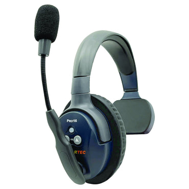 Eartec Pro16 wireless headset with microphone remote PRO16-SR — left ear 