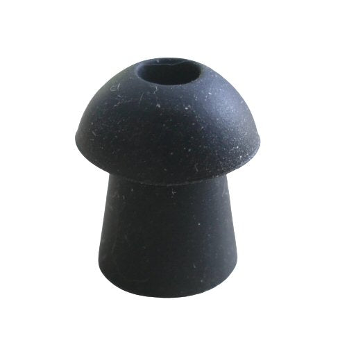Black Generic Eartips for acoustic tube earpieces - pack of 5